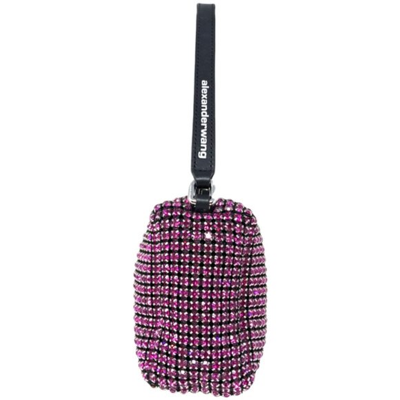 Alexander Wang Diamond Rhinestone Heiress Mini Pink Bag - Picture 2 of 9